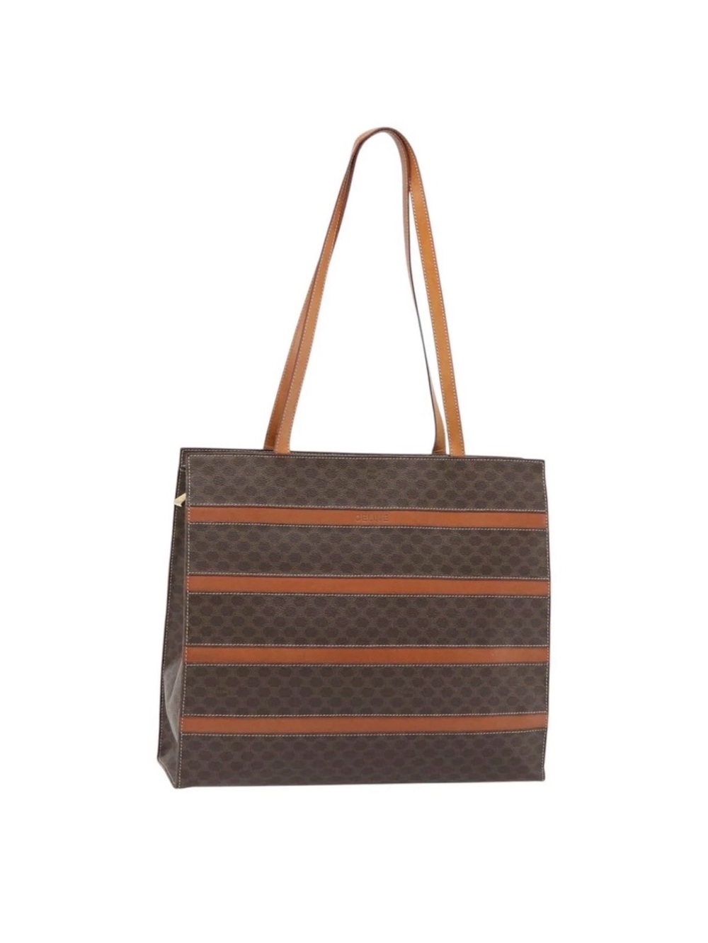 Celine Macadam Canvas Shopper Tote
